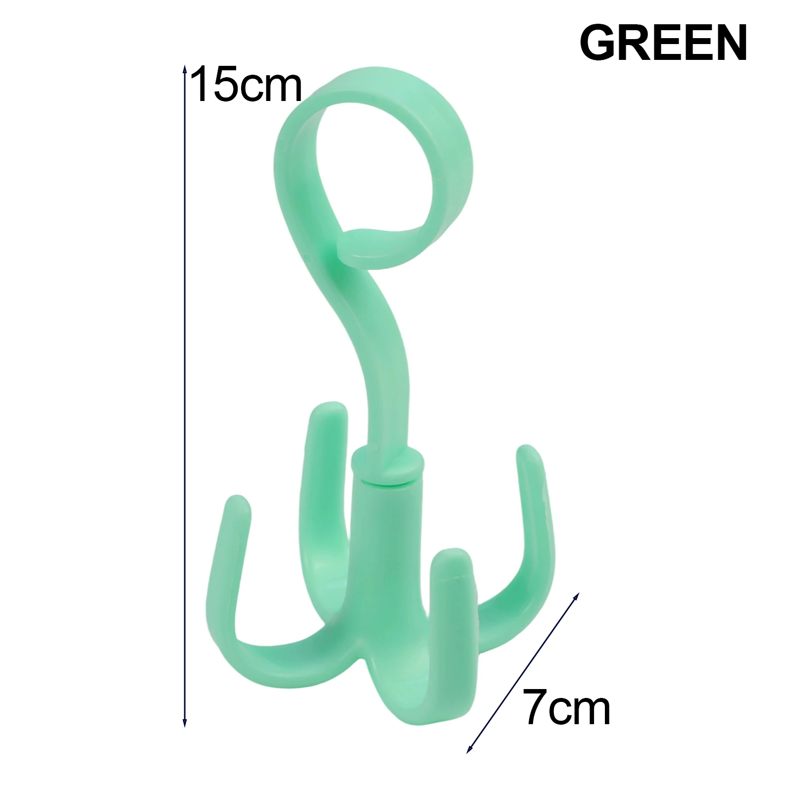 Clothing Hat Rack S-shaped Rotatable Hook Wardrobe Multifunctional Creative Hook Storage Artifact Hanging Rack Home Organizer - Image 4