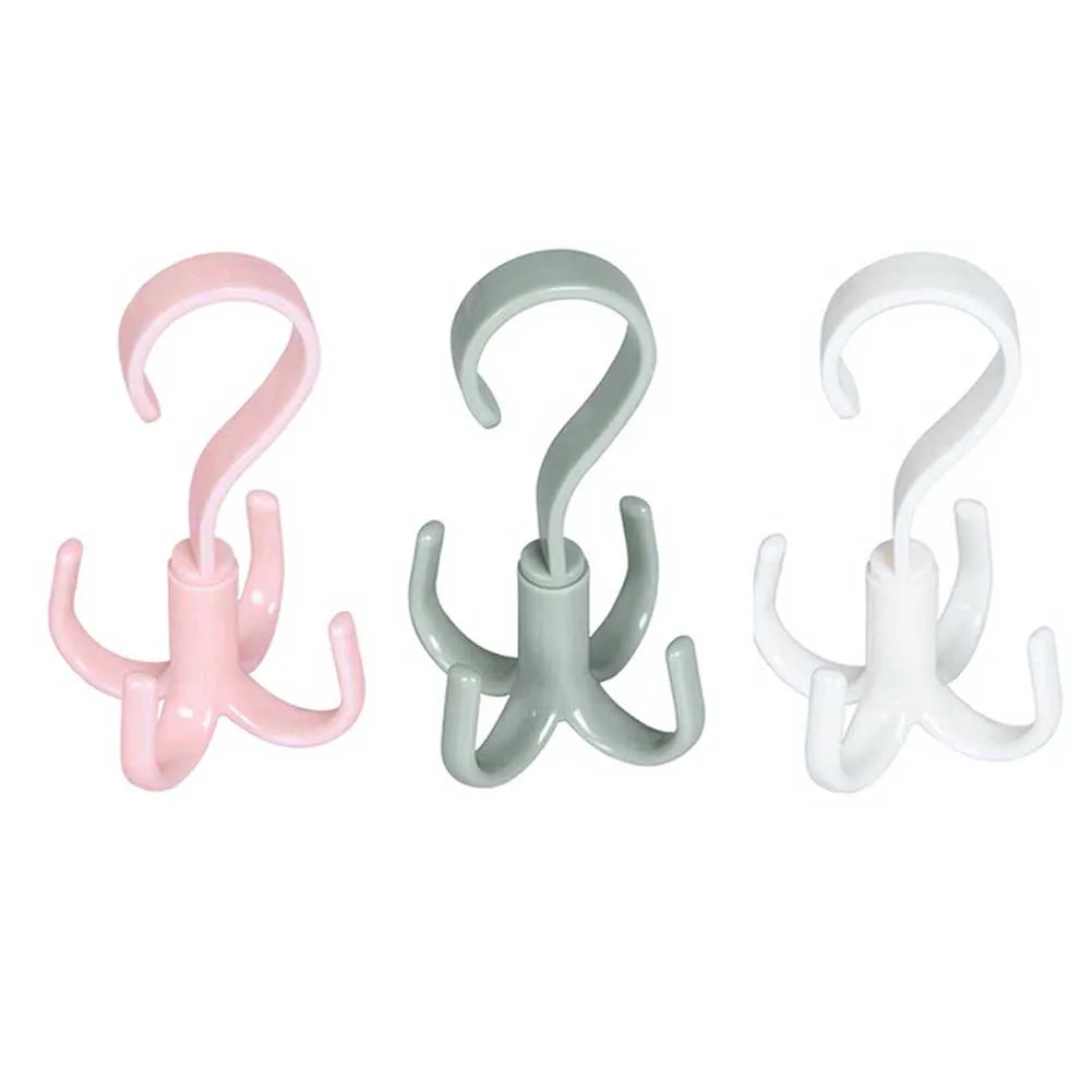 Clothing Hat Rack S-shaped Rotatable Hook Wardrobe Multifunctional Creative Hook Storage Artifact Hanging Rack Home Organizer - Image 2